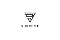 Supreme Letter S Triangle Logo Design Vector v06 Screenshot 3