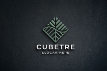 Geometric Cube Tree Logo Screenshot 1