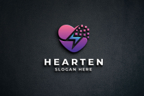 Digital Love Heart Logo Screenshot 1