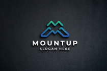 Geometric Mountain Letter M Logo Screenshot 1