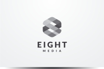 Eight Hexagon Colorful Number 8 Logo Design Vector Screenshot 3