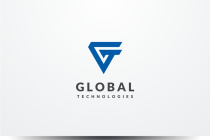 Global Tech Initial Letter G GT Logo Design Vector Screenshot 1