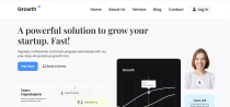 Groth - Responsive Portfolio Website Template Screenshot 2