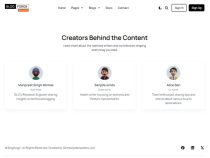 BlogForge Nextjs Website Templates Screenshot 1