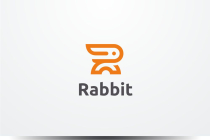 Rabbit Letter R Logo Design Vector Screenshot 1