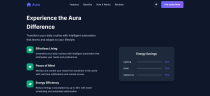 Aura - Smart Home Landing Page Template  Screenshot 1