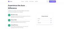 Aura - Smart Home Landing Page Template  Screenshot 2