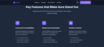 Aura - Smart Home Landing Page Template  Screenshot 3