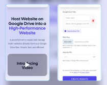 DriveX - Host Google Drive to Web Platform Screenshot 1