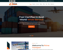 Prime Transport: Logistics Elementor Template Kit Screenshot 1