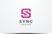 Sync Square Letter S Logo Design Vector Screenshot 1