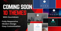 Coming Soon Countdown HTML Template 10 Themes Screenshot 1