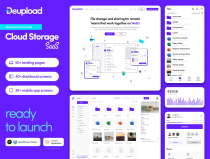 Deupload - Cloud Storage SaaS WordPress Theme Screenshot 1