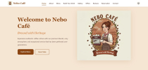 Nebo Caf - Cafe Restaurant HTML Template Screenshot 6