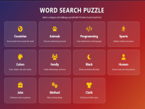 Word Search Puzzle Game PHP Screenshot 1