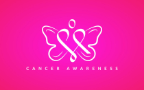 Cancer Awareness Logo Cancer Ribbon with Butterfly Screenshot 1