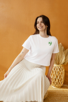 Letter O Leaf Logo - Flat Vector Minimal Nature  Screenshot 1