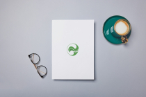 Letter O Leaf Logo - Flat Vector Minimal Nature  Screenshot 3