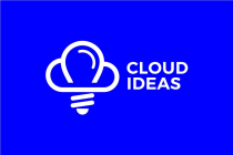 Cloud Ideas Logo Design Creative Bulb Cloud  Logo Screenshot 2