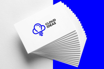 Cloud Ideas Logo Design Creative Bulb Cloud  Logo Screenshot 3