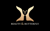 Beauty with Butterfly Logo Spa Aesthetics Logo Screenshot 1