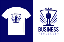 Success Businessman Logo Design Winner Award Logo Screenshot 2