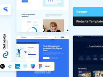Saturn Pro Nextjs Website Template Screenshot 3