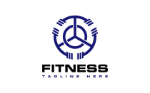Triple Fitness Equipment Logo Design Barbell Logo Screenshot 1