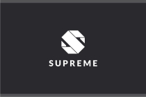 Supreme Geometric Letter S Octagon Vector Logo Screenshot 2