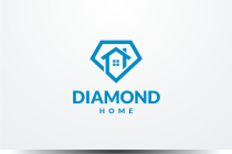 Diamond Home Logo Design Vector Screenshot 1