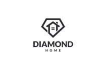 Diamond Home Logo Design Vector Screenshot 3