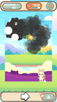 Rocket Bunny Number Shooter - Casual Mobile Game Screenshot 2