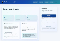 PlugHub Queueing Management System - Python Screenshot 1
