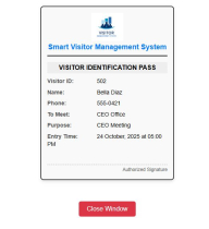 Smart Visitor Management System - PHP MySQL Screenshot 9
