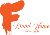 Creative Fox Tail & Paint Drip Letter F Logo  Screenshot 1
