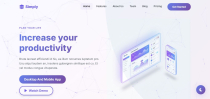 Simply - Responsive Landing Page Template Screenshot 2