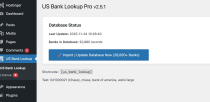 WordPress USA Bank Lookup - Routing Info Screenshot 1