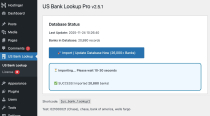 WordPress USA Bank Lookup - Routing Info Screenshot 2