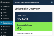 Smart Auto Broken Link Fixer Pro - WP Plugin Screenshot 1