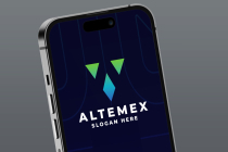 Geometric Triangles Letter A Logo Screenshot 3