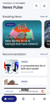 News Pulse - AI Powered Flutter News App Screenshot 1
