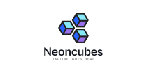 Neon Cubes Tech Logo Screenshot 1
