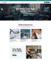 Medcare - Medical Equipment WordPress Theme Screenshot 3