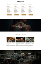 Skinink - Tattoo Artist Multipurpose WordPress Screenshot 3