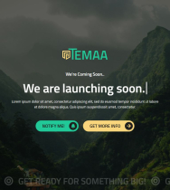 Temaa - Coming Soon HTML Template Screenshot 5
