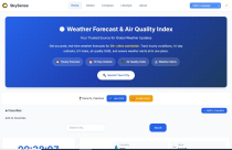 SkySense - Intelligent Weather Forecasting PHP Screenshot 2