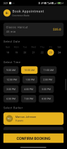 Barbershop Booking Flutter UI Kit Screenshot 24