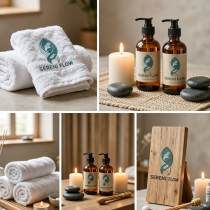 SereniFlow Massage Logo Template  Screenshot 1