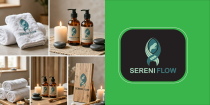 SereniFlow Massage Logo Template  Screenshot 5