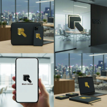 Modern Monogram Logo Design Black Vertex Screenshot 4